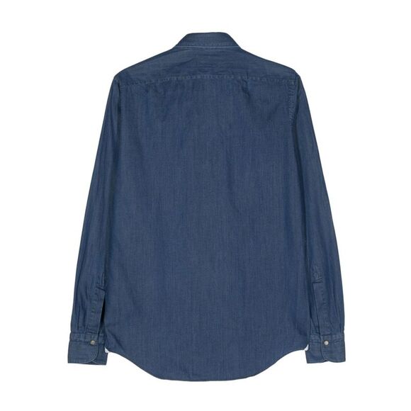 Finamore 1925 Napoli Men Slim Fit Denim Shirt
